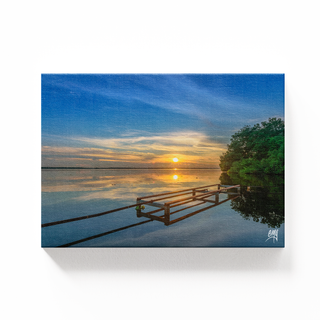 Atardecer en la laguna de Ologá