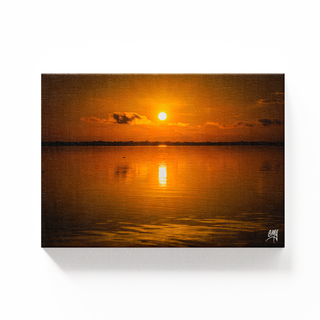 Atardecer en la laguna de Ologá