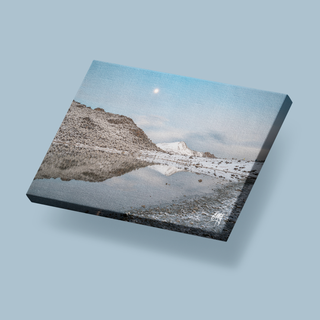 Laguna Bombay congelada